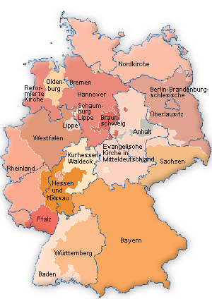 Karte - Landeskirchen